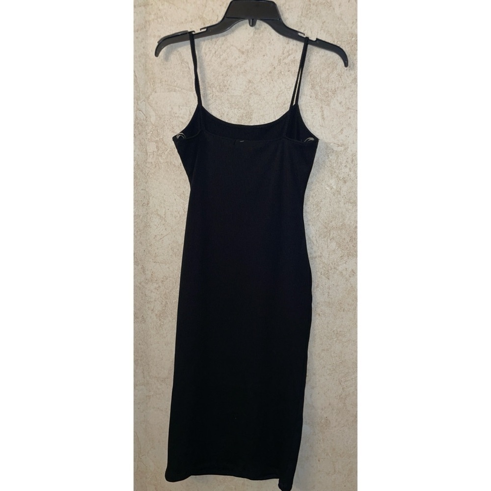 Popular 21 Ribbed Button Bodycon Midi Dress - Picture 4 of 8